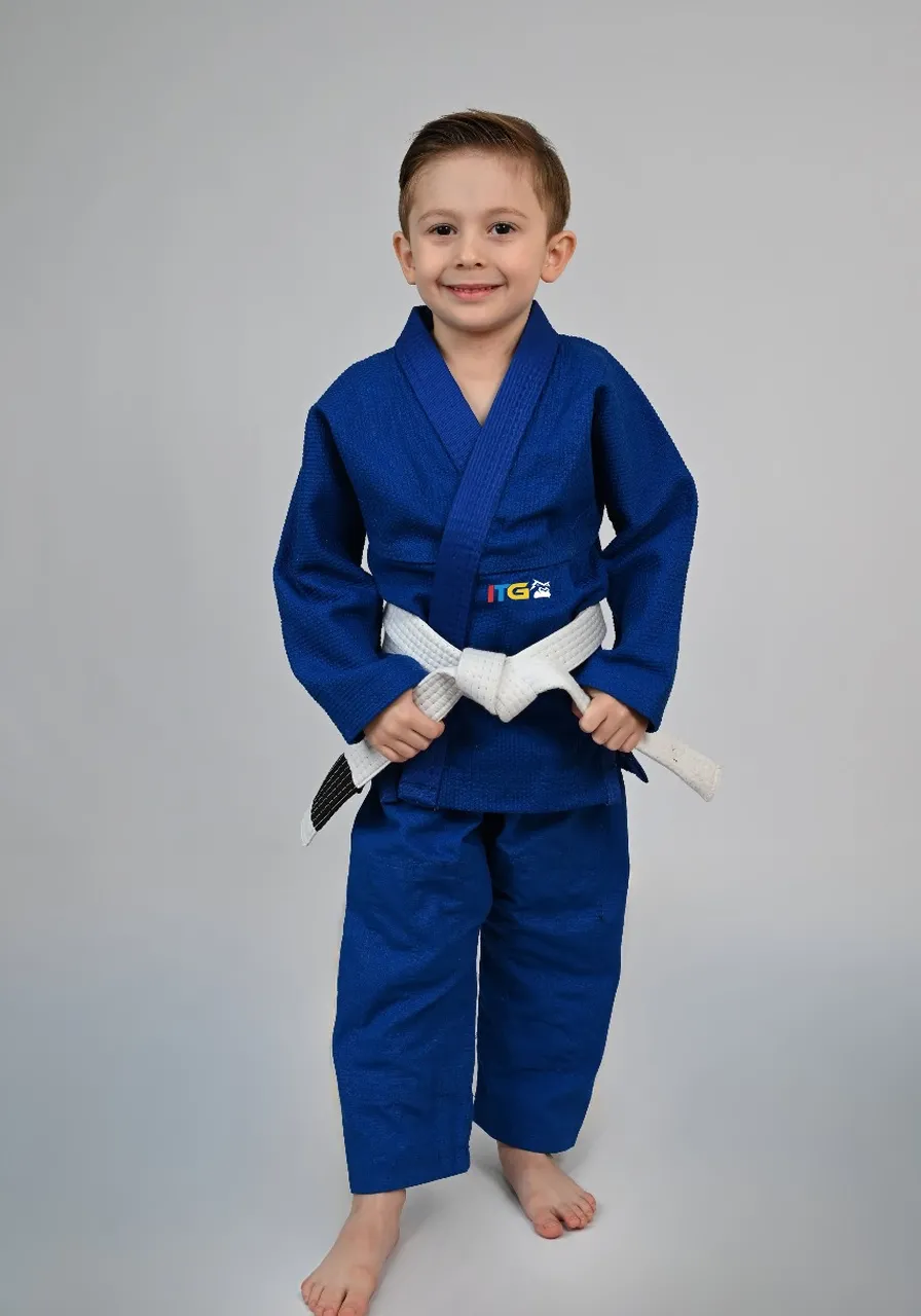 Kimono MIRIM, 4 e 5 anos. Azul INFANTIL:TAMANHO 6