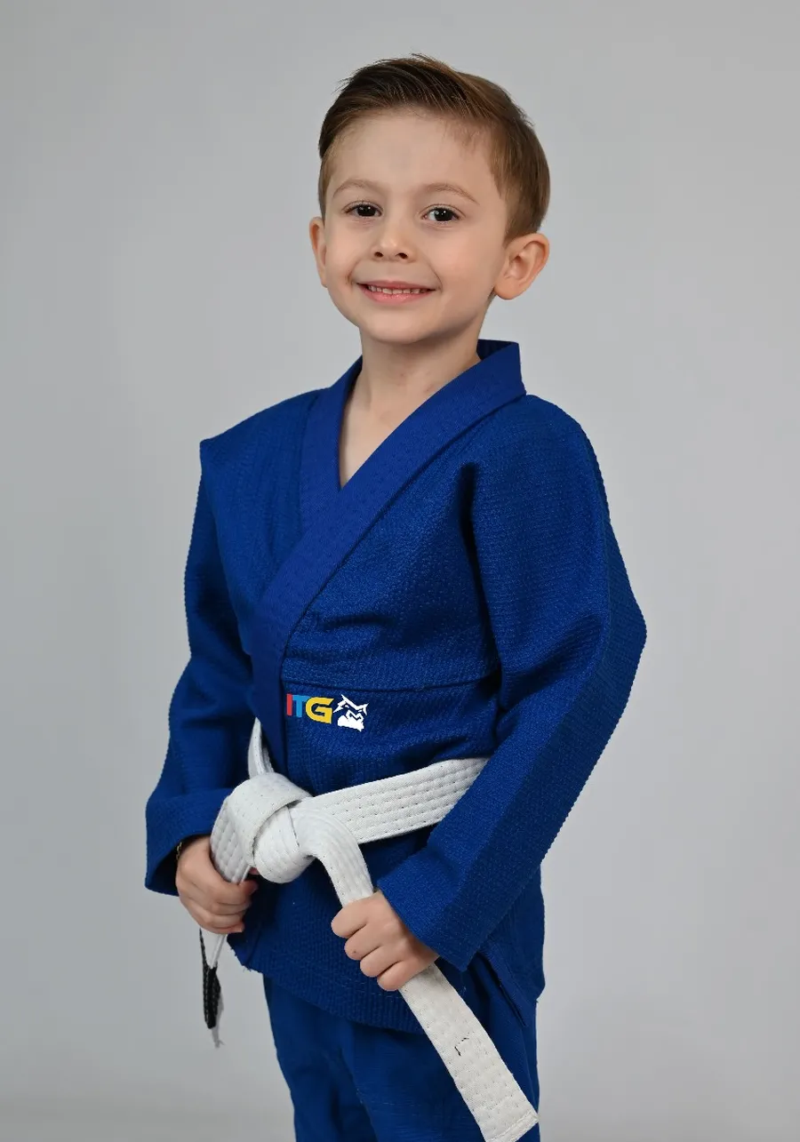 Kimono MIRIM 4 e 5 anos. Azul INFANTIL:TAMANHO 6