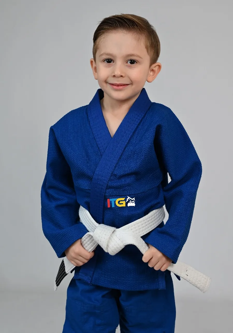 Kimono MIRIM 4 e 5 anos. Azul INFANTIL:TAMANHO 6