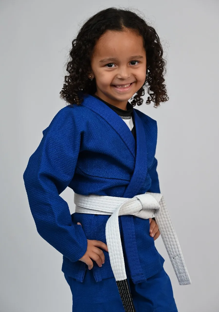 Kimono MIRIM 4 e 5 anos. Azul INFANTIL:TAMANHO 6