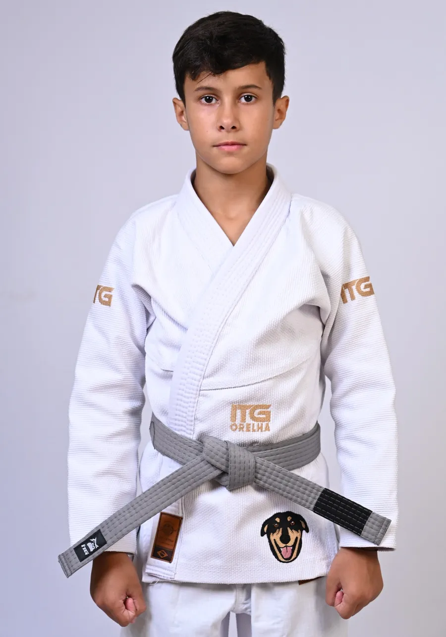 Kimono Infantil ITG ORELHA Branco