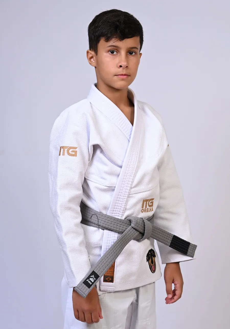 Kimono Infantil ITG ORELHA Branco