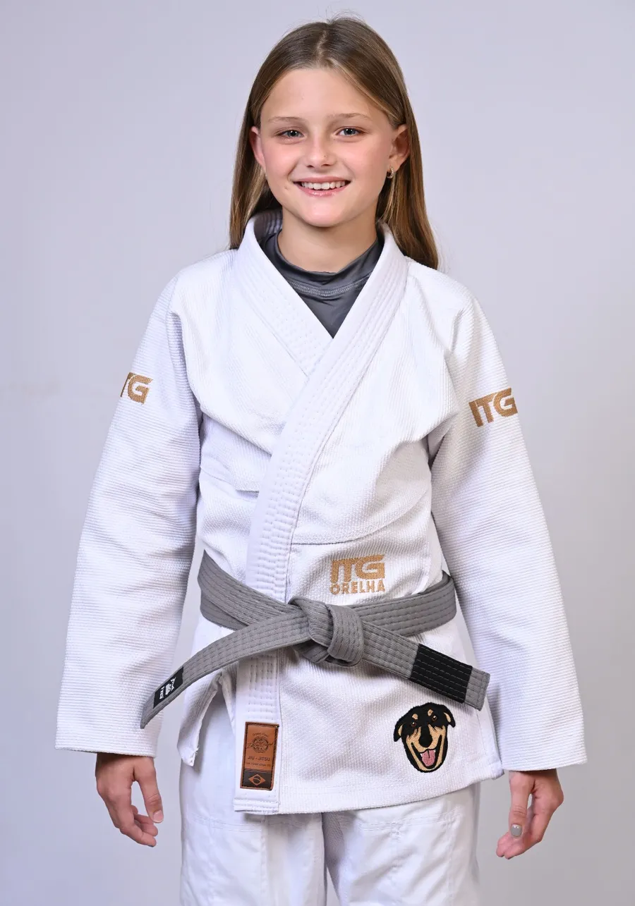 Kimono Infantil ITG ORELHA Branco