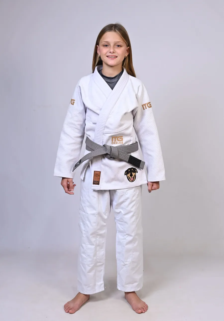 Kimono Infantil ITG ORELHA Branco