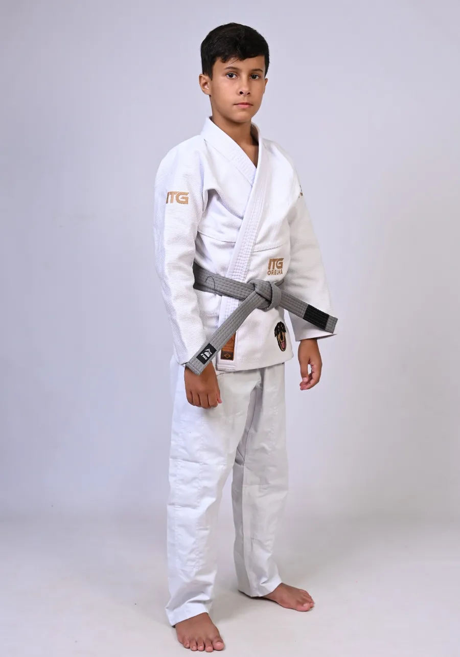 Kimono Infantil ITG ORELHA Branco