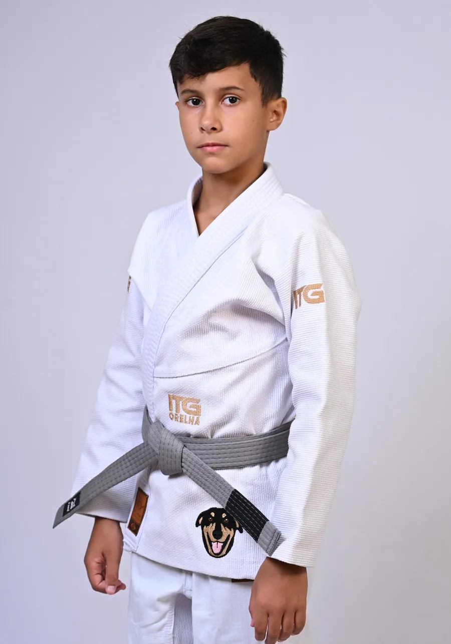 Kimono Infantil ITG ORELHA Branco