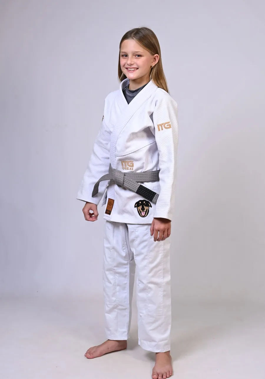 Kimono Infantil ITG ORELHA Branco