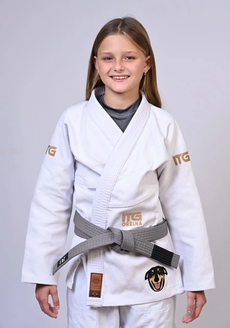 Kimono Infantil ITG ORELHA Branco