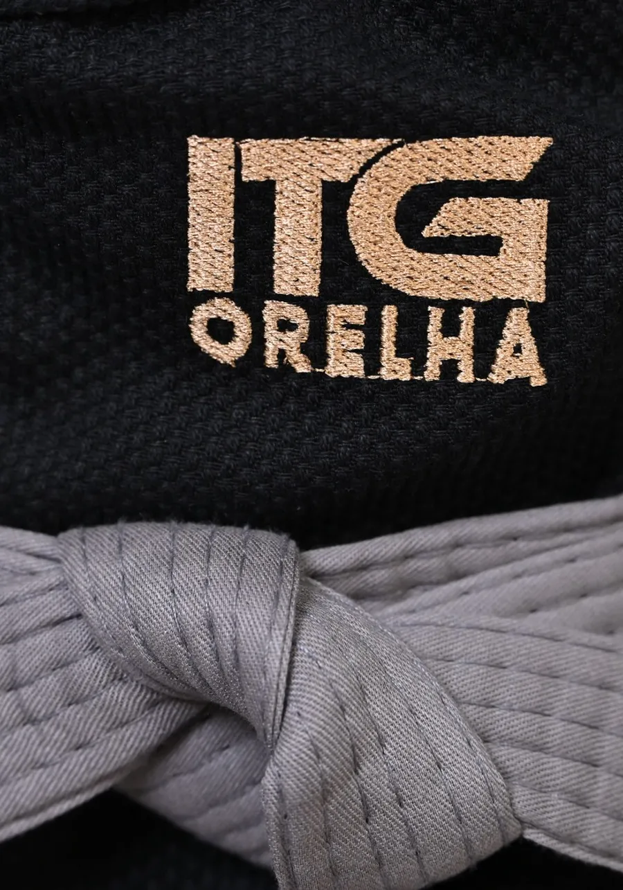 Kimono Infantil ITG ORELHA Preto