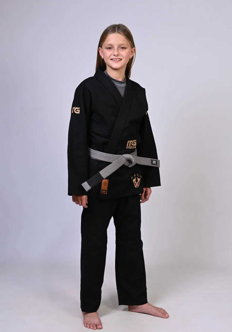 Kimono Infantil ITG ORELHA Preto