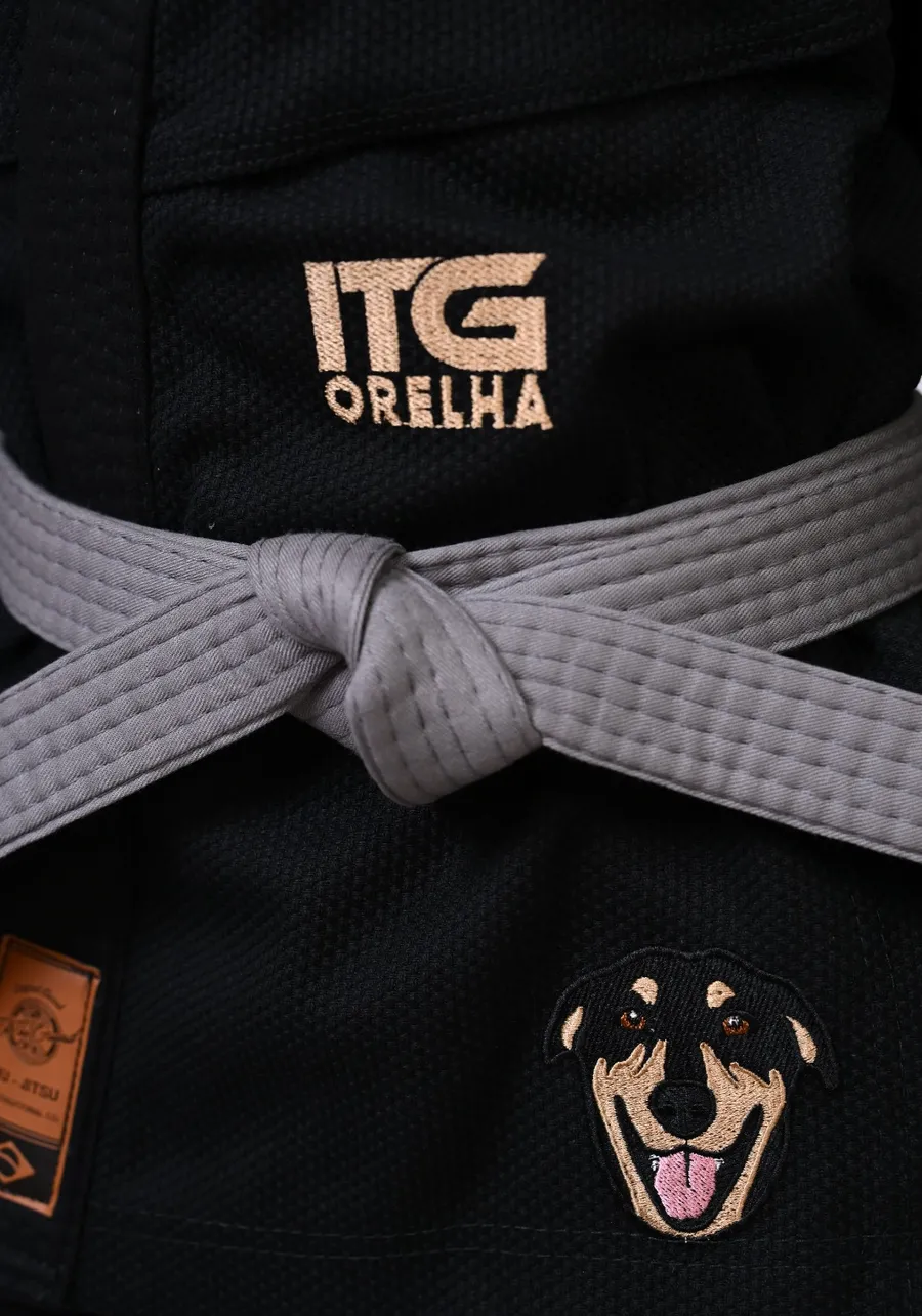 Kimono Infantil ITG ORELHA Preto