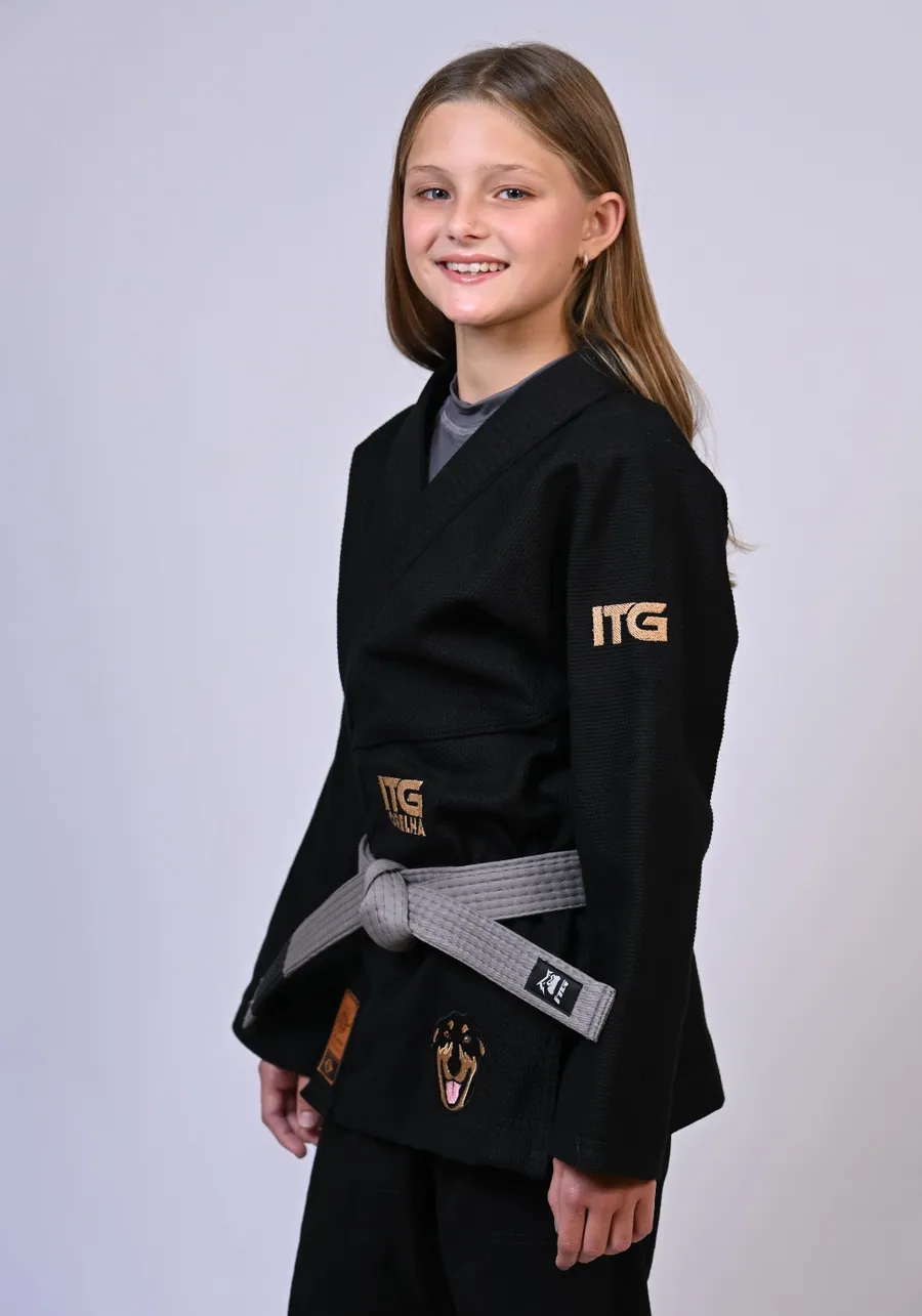 Kimono Infantil ITG ORELHA Preto