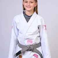 Kimono Infantil ITG Amazônia Boto Rosa Branco - imagem 5