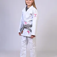 Kimono Infantil ITG Amazônia Boto Rosa Branco - imagem 3