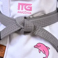Kimono Infantil ITG Amazônia Boto Rosa Branco - imagem 9