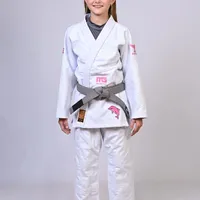 Kimono Infantil ITG Amazônia Boto Rosa Branco - imagem 1