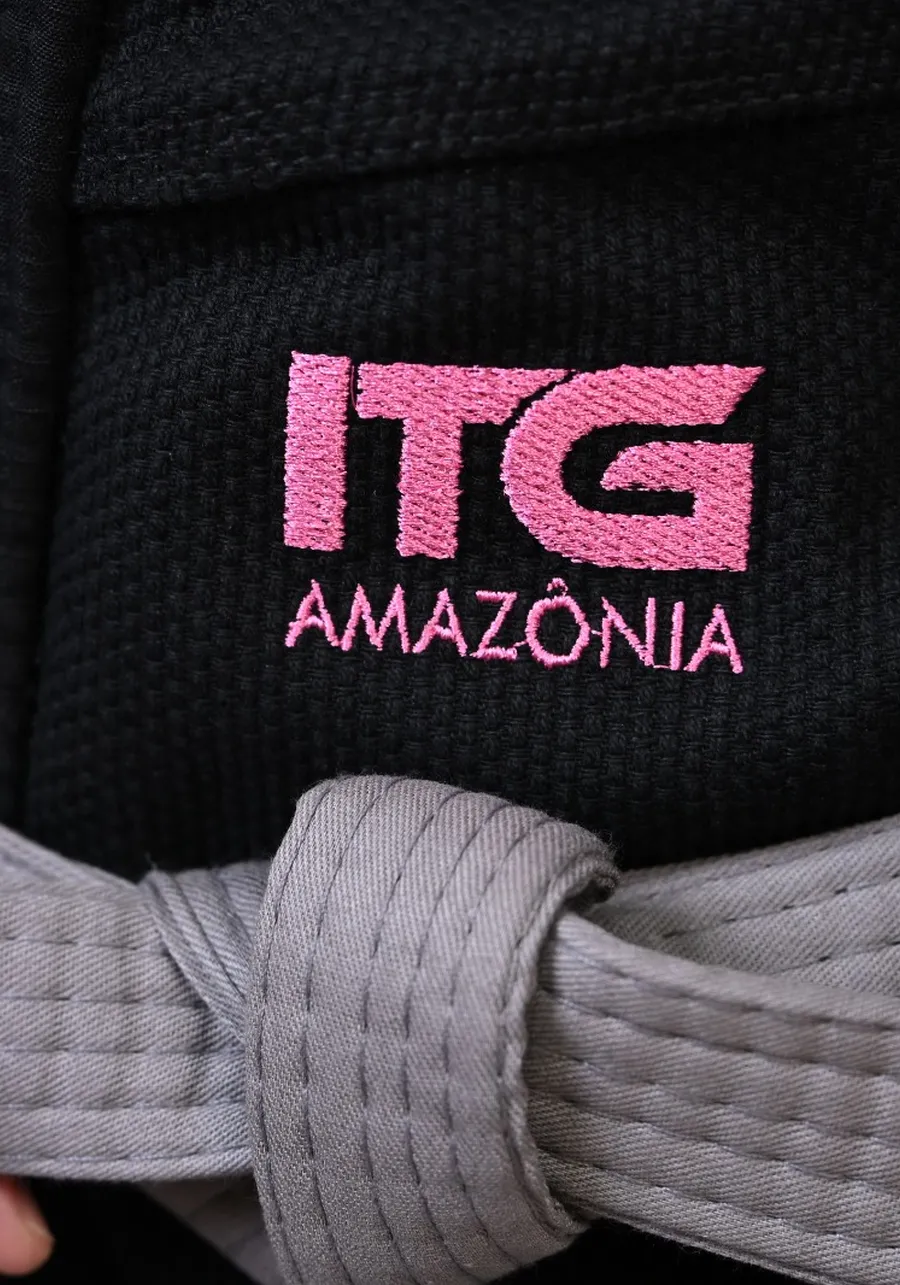 Kimono Infantil ITG Amazônia Boto Rosa Preto