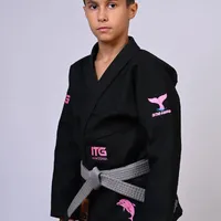 Kimono Infantil ITG Amazônia Boto Rosa Preto - imagem 5