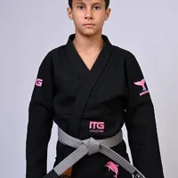 Kimono Infantil ITG Amazônia Boto Rosa Preto - imagem 3