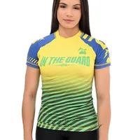 Rash Guard Feminina Brasil Amarela - imagem 1