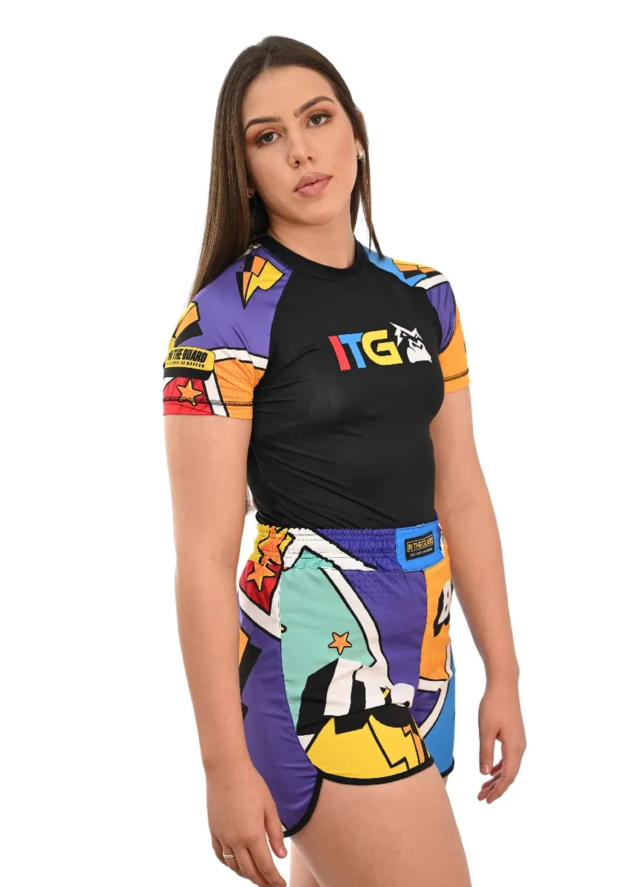 Rash Guard Feminina Colors Preta