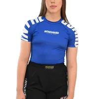 Rash Guard Feminina Cores Faixas Azul - imagem 1