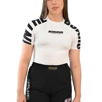 Rash Guard Feminina Cores Faixas Branca - imagem 1