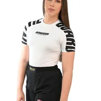 Rash Guard Feminina Cores Faixas Branca - imagem 4