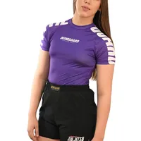 Rash Guard Feminina Cores Faixas Roxa - imagem 3
