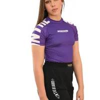 Rash Guard Feminina Cores Faixas Roxa - imagem 4