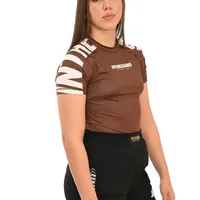 Rash Guard Feminina Cores Faixas Marrom - imagem 4