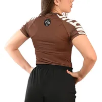 Rash Guard Feminina Cores Faixas Marrom - imagem 5