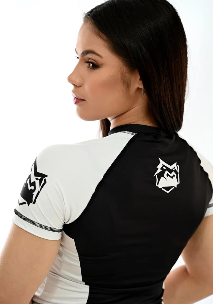 Rash Guard Feminina ITG Manga Curta Branca