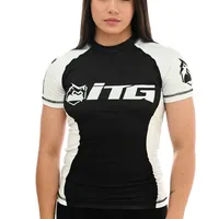 Rash Guard Feminina ITG Manga Curta Branca - imagem 1