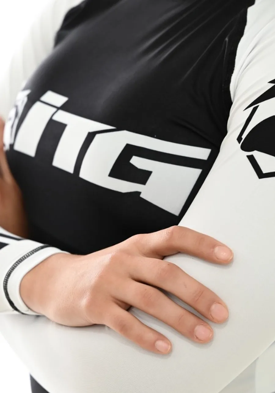 Rash Guard Feminina ITG Manga Curta Branca