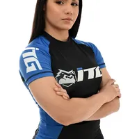 Rash Guard Feminina ITG Manga Curta Azul - imagem 5