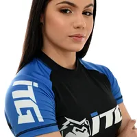 Rash Guard Feminina ITG Manga Curta Azul - imagem 6