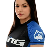 Rash Guard Feminina ITG Manga Curta Azul - imagem 3