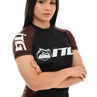 Rash Guard Feminina ITG Manga Curta Marrom - imagem 3