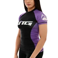 Rash Guard Feminina ITG Manga Curta Roxa - imagem 2