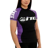 Rash Guard Feminina ITG Manga Curta Roxa - imagem 1