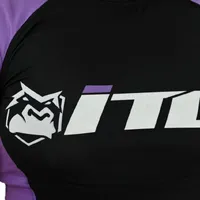 Rash Guard Feminina ITG Manga Curta Roxa - imagem 3