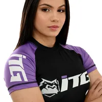 Rash Guard Feminina ITG Manga Curta Roxa - imagem 5