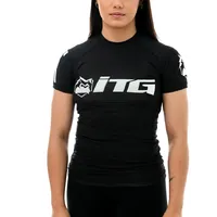 Rash Guard Feminina ITG Manga Curta Preta - imagem 1