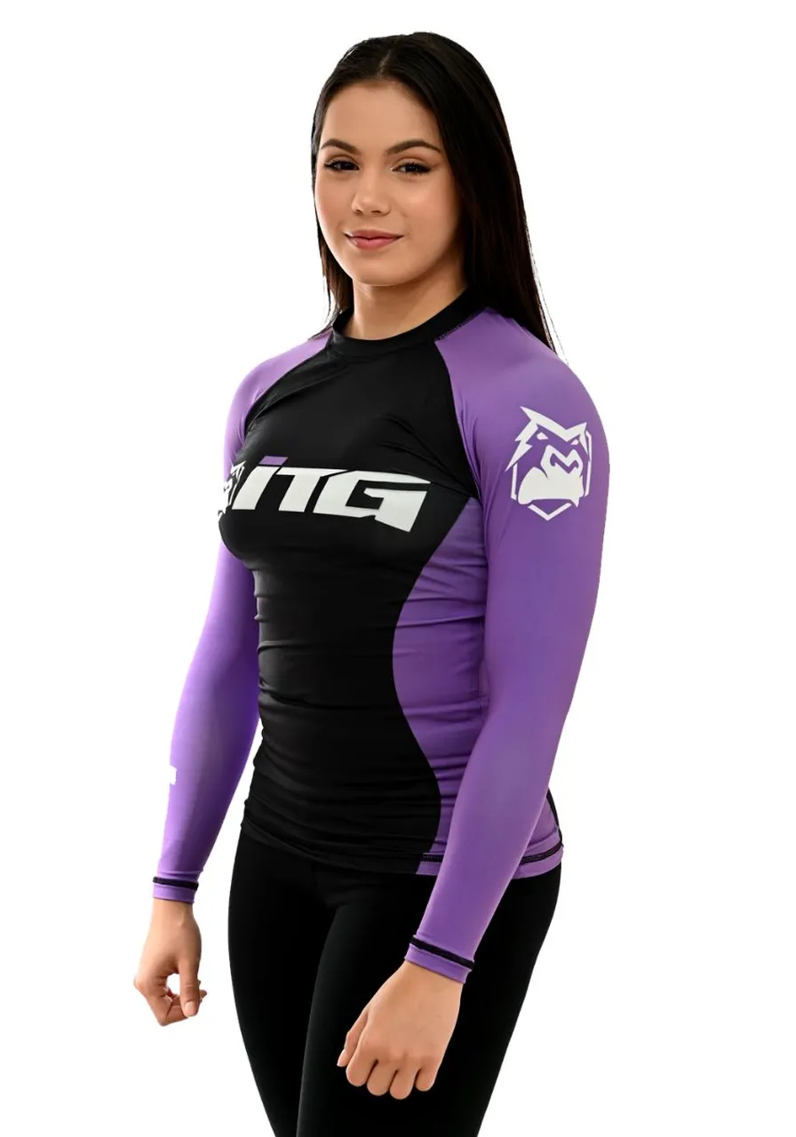 Rash Guards Feminina, ITG Manga Longa Roxa