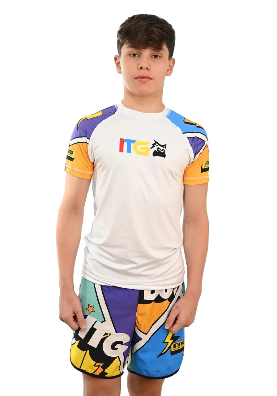 Rash Guard Infantil Colors Branca