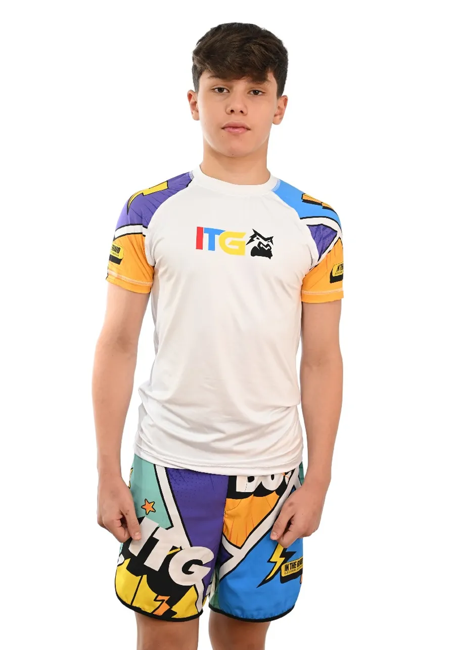 Rash Guard Infantil Colors Branca