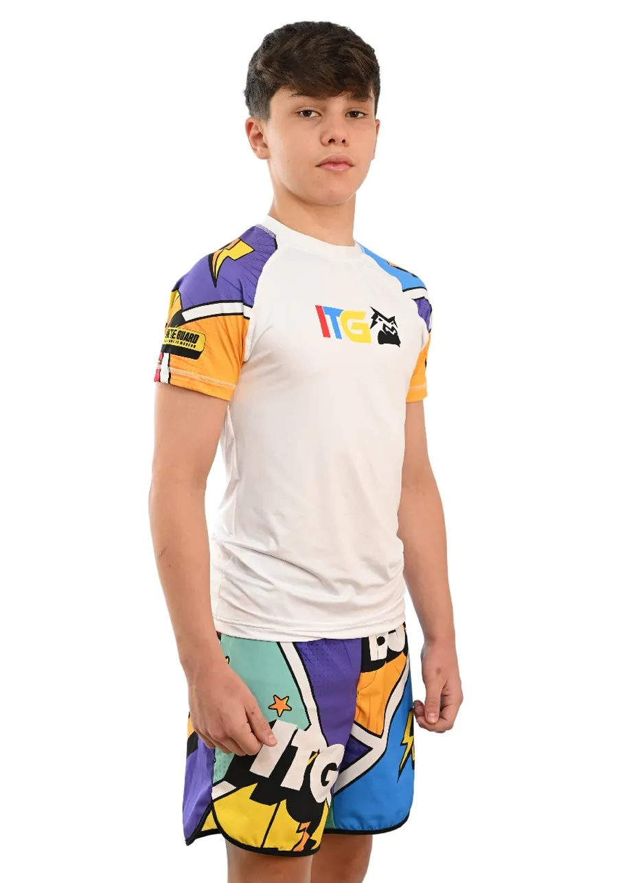 Rash Guard Infantil Colors Branca