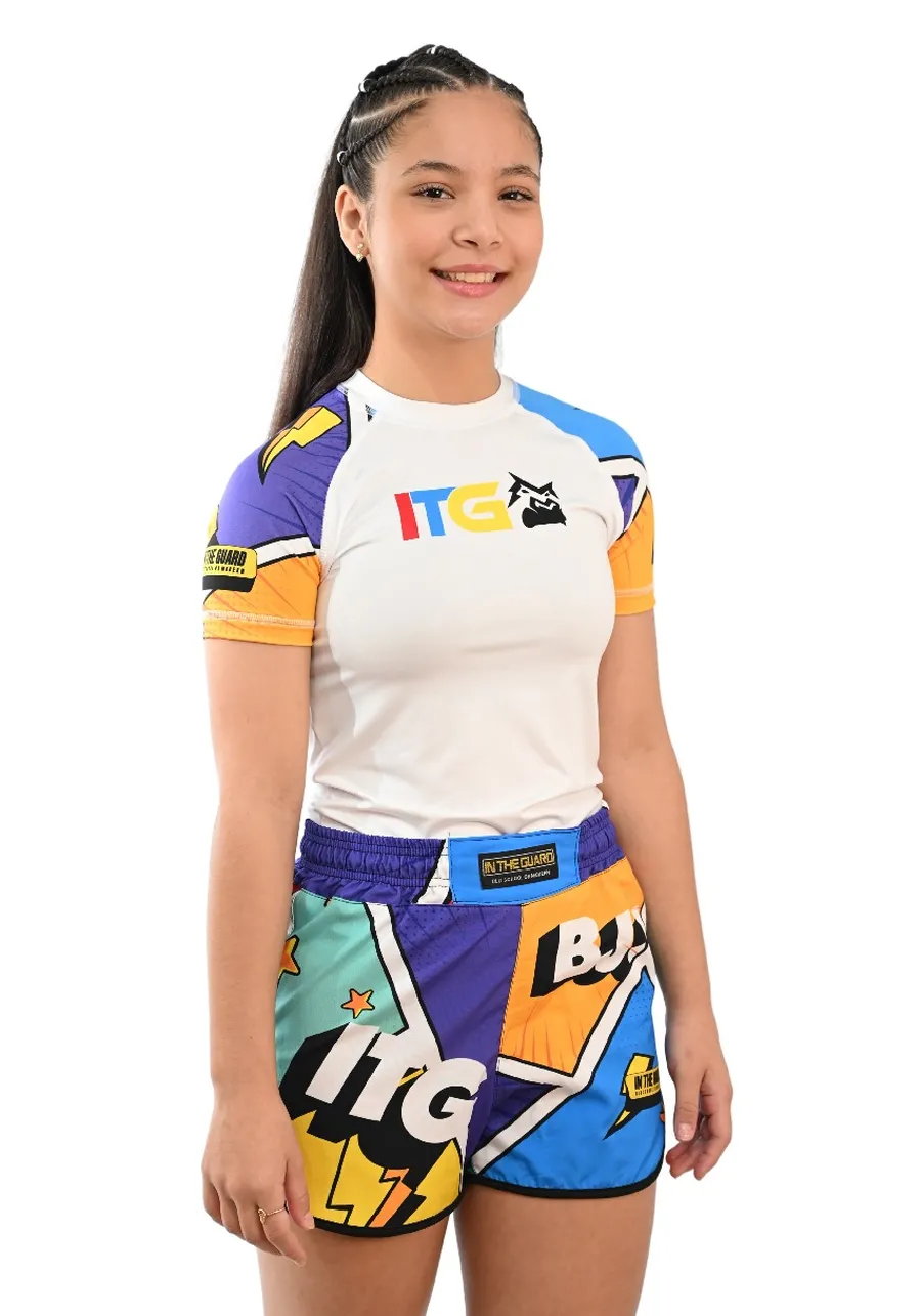 Rash Guard Infantil Colors Branca