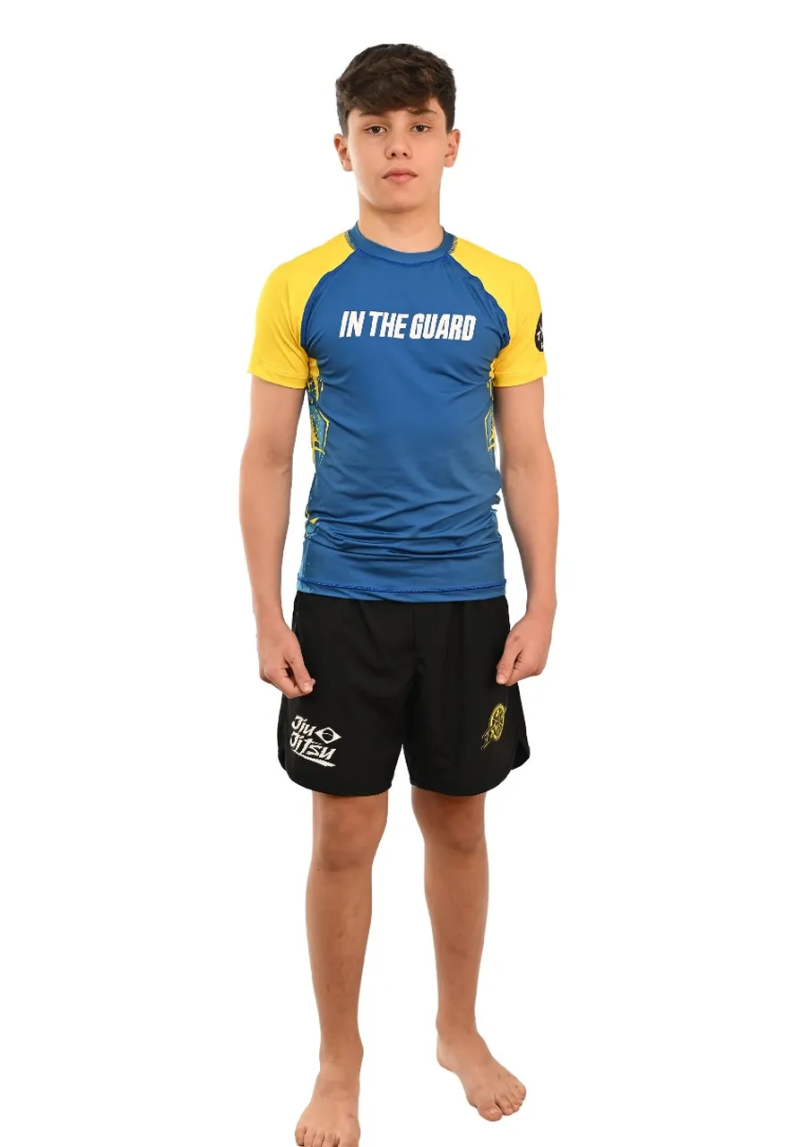 Rash Guard Infantil Brasil Azul